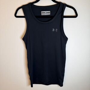 Under Armour Womens Black HeatGear Compression Tank Top S Activewear Athlesiure